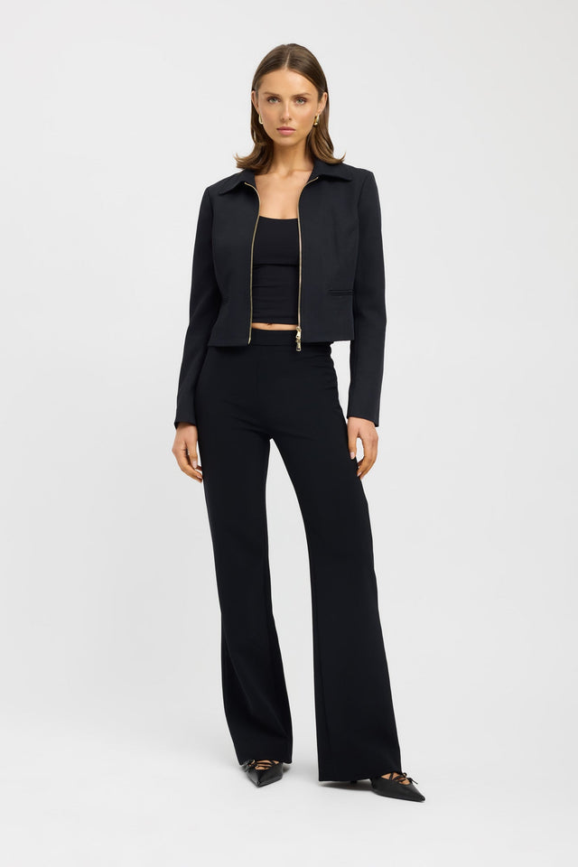 front Ariel Slim Jacket Kookai Long sleeve Regular Short womens-coats-and-jackets 