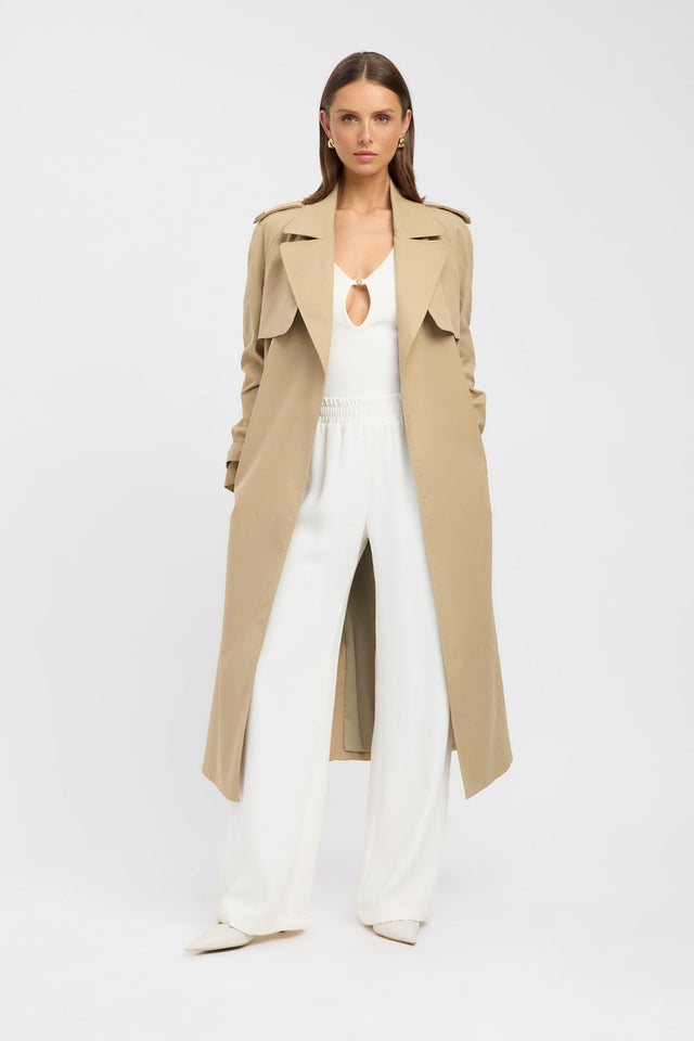 front Finland Core Trench Kookai Long sleeve Full length womens-coats-and-jackets 