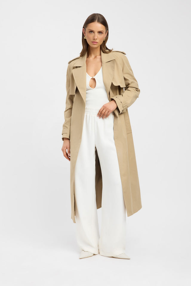 side Finland Core Trench Kookai Long sleeve Full length womens-coats-and-jackets 