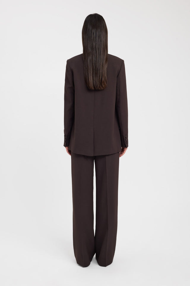 back Opal Blazer Kookai Long sleeve Blazer Full length brown womens-coats-and-jackets 