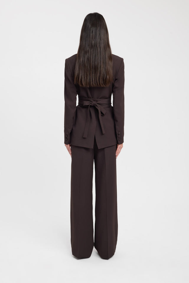 back Opal Blazer Kookai Long sleeve Blazer Full length brown womens-coats-and-jackets 