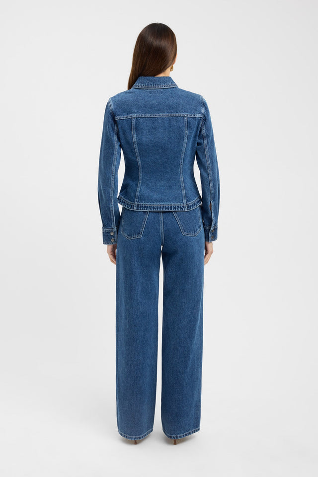 back Kai Straight Leg Jean Kookai High-rise Straight Dark black womens-jeans 