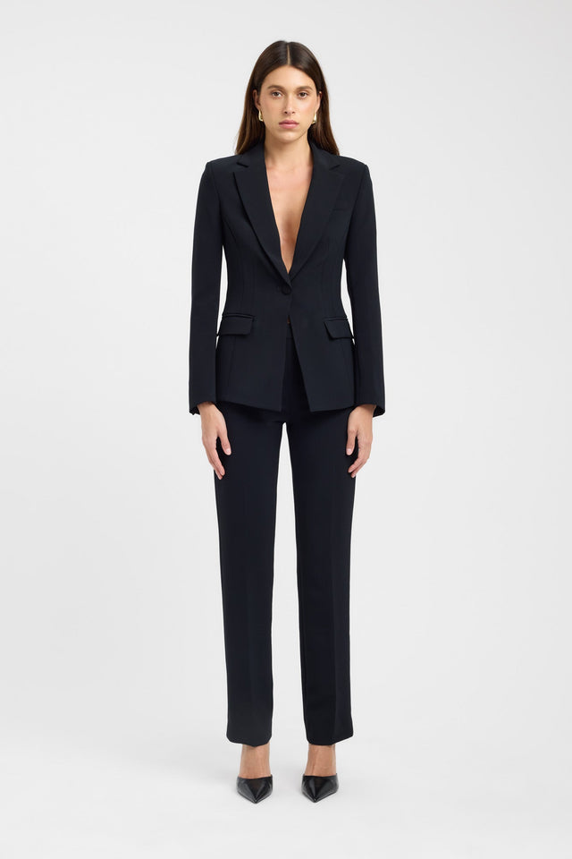 side Alto Tailored Blazer Kookai Long sleeve Blazer Regular beige womens-coats-and-jackets 