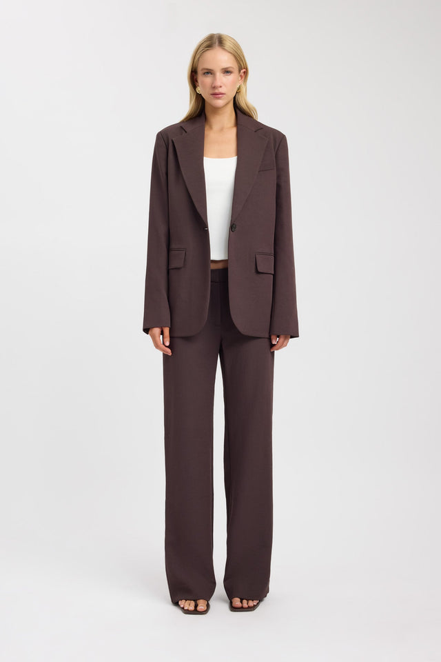 front Ariel Button Blazer Kookai Long sleeve Blazer Full length womens-coats-and-jackets 