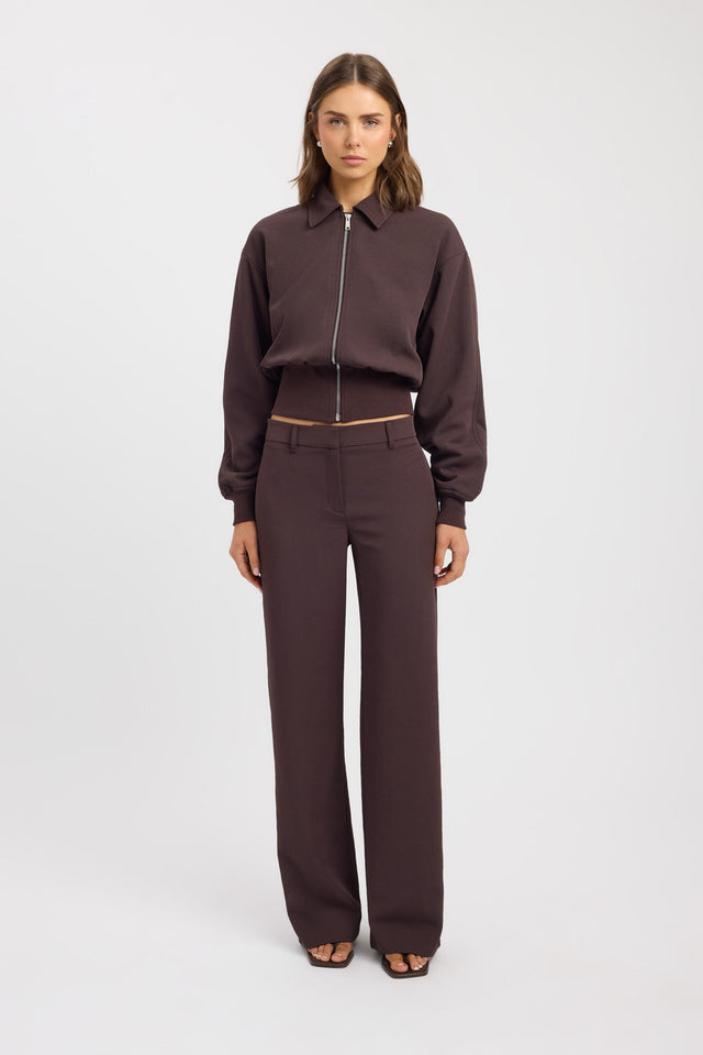 Ariel Ribbed Bomber Jacket