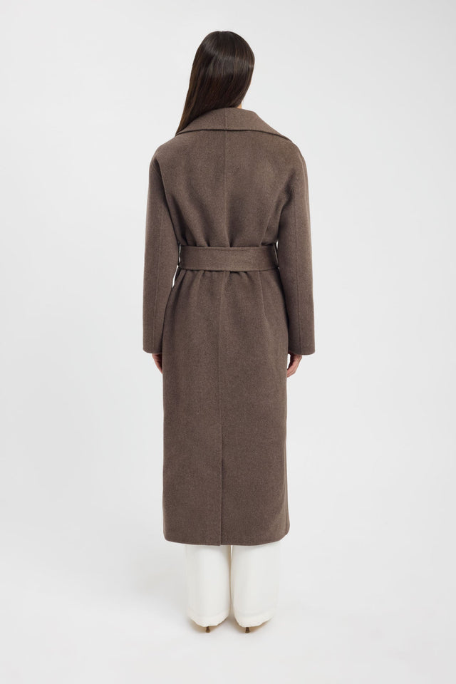 back Dresden Wool Coat Kookai Long sleeve Overcoat Full length womens-coats-and-jackets 