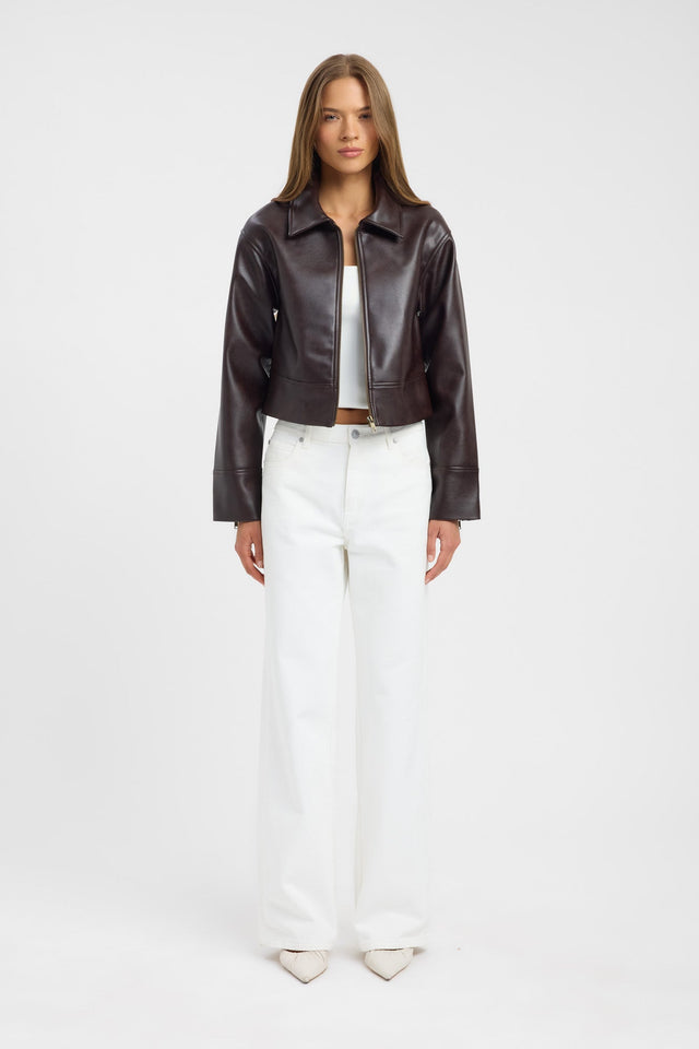 side Heavy Phoenix Jacket Kookai Long sleeve Regular Short womens-coats-and-jackets 