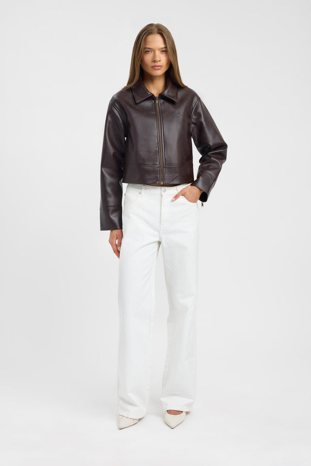 front Heavy Phoenix Jacket Kookai Long sleeve Regular Short womens-coats-and-jackets 