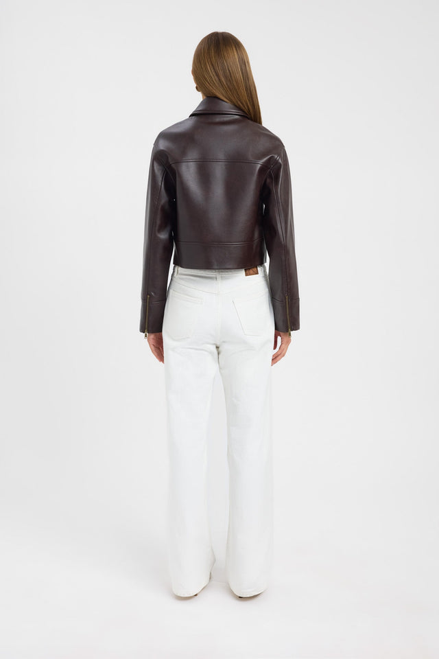 back Heavy Phoenix Jacket Kookai Long sleeve Regular Short womens-coats-and-jackets 
