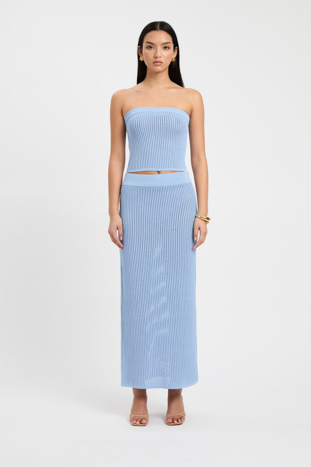 side Cairo Strapless Top Kookai Fitted Straight Sleeveless Womens-Blouse 