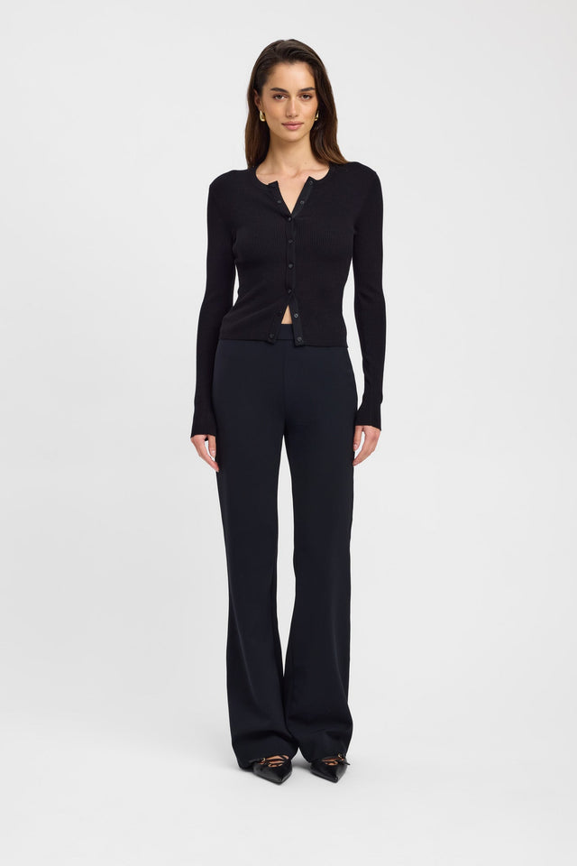 side Lola Cardigan Kookai Oversized Highneck Long sleeve Womens-Blouse 