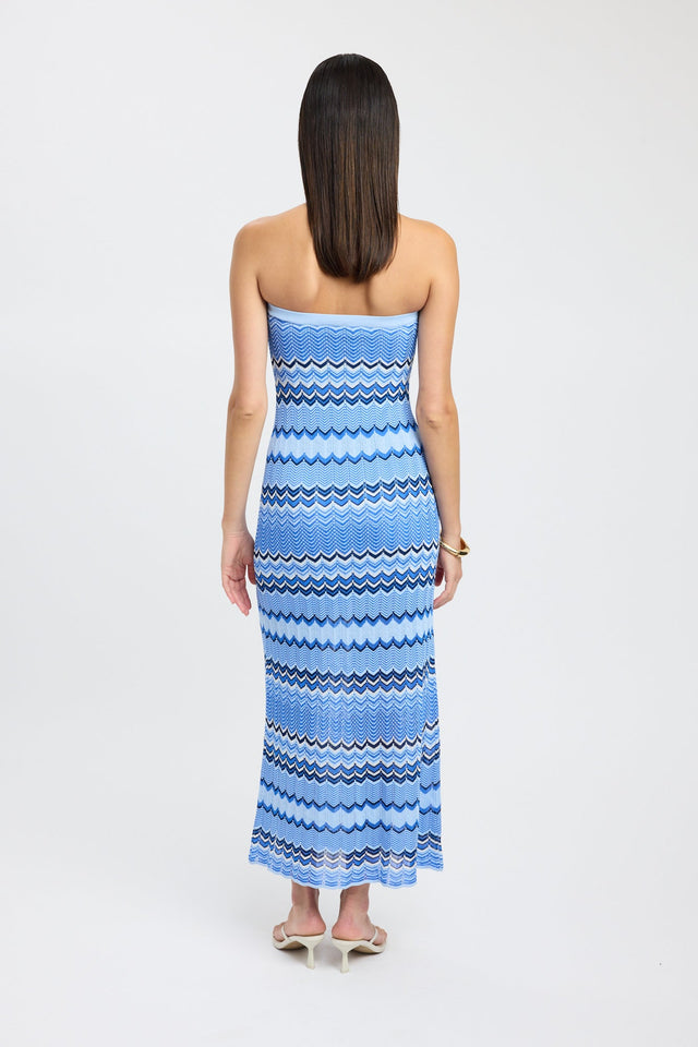 back Eadie Maxi Dress Kookai Straight Maxi Fitted Straight brown womens-dresses 