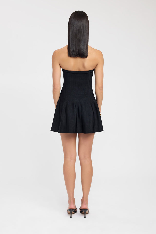 back Belle Mini Dress Kookai Fit-and-flare Mini Fitted Straight darkblue womens-dresses 
