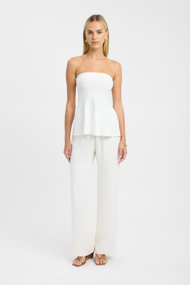 front Belle Top Kookai Fitted Straight Sleeveless Womens-Blouse 