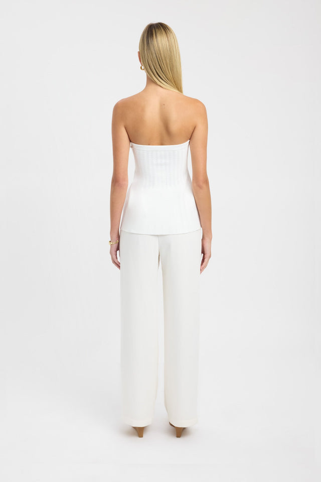 back Belle Top Kookai Fitted Straight Sleeveless Womens-Blouse 