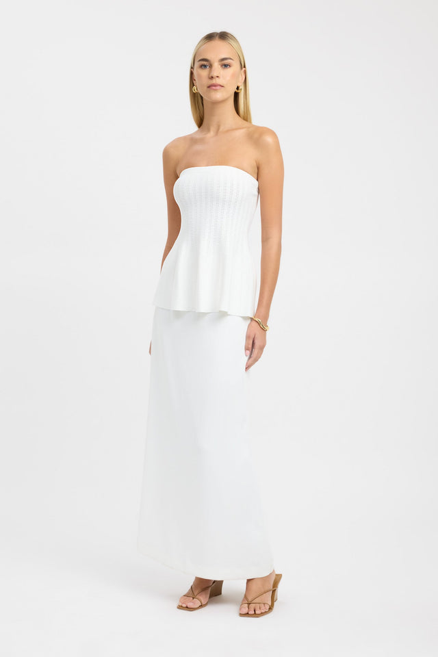 side Belle Top Kookai Fitted Straight Sleeveless Womens-Blouse 