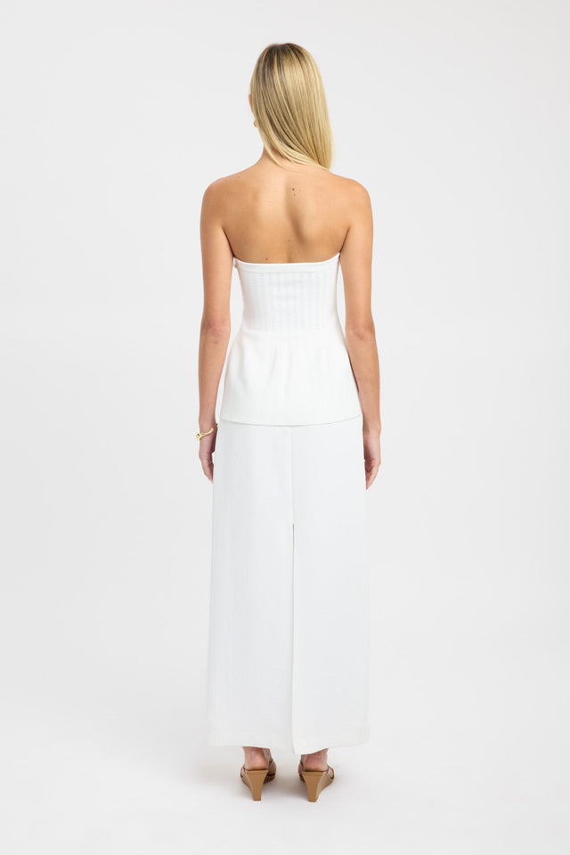 back Belle Top Kookai Fitted Straight Sleeveless Womens-Blouse 