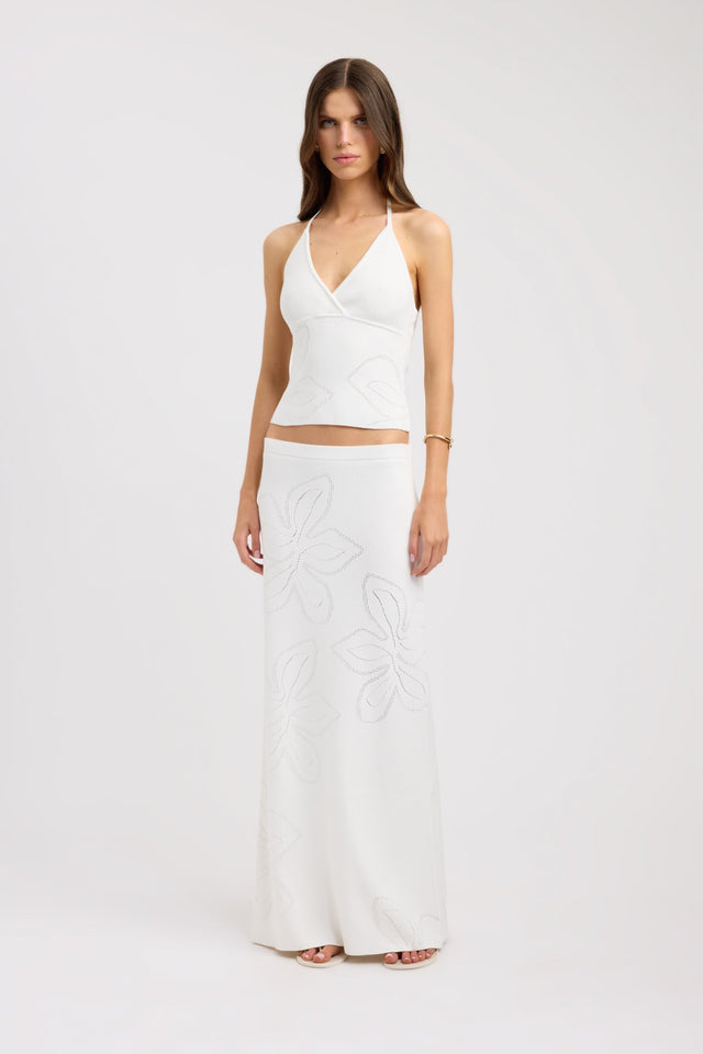 front Cancun Top Kookai Fitted V-neck Sleeveless Womens-Blouse 