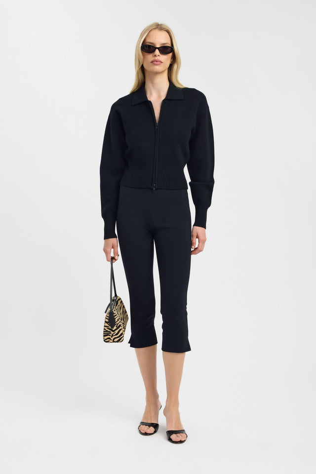 front Dalton Collared Cardigan Kookai Relaxed V-neck Long sleeve Womens-Blouse 