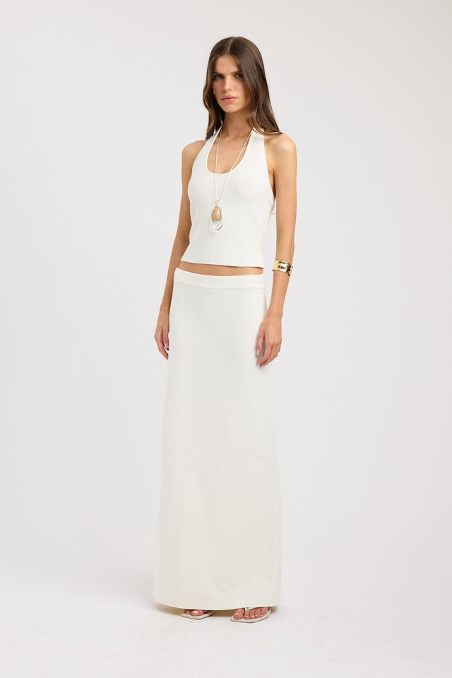 side Florida Tank Kookai Fitted Scoopneck Sleeveless Womens-Blouse 
