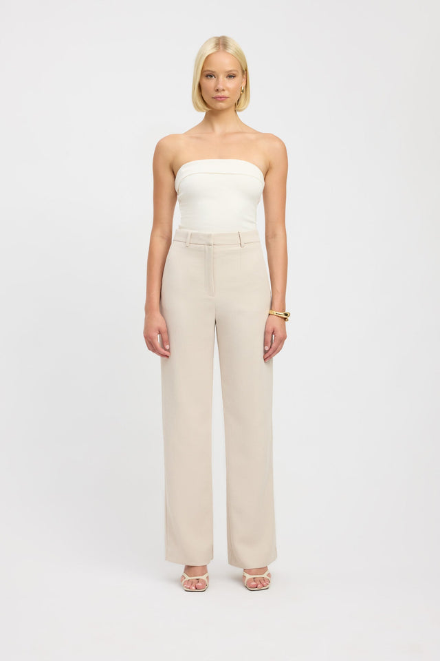 side Lulu Top Kookai Fitted Straight Sleeveless Womens-Blouse 