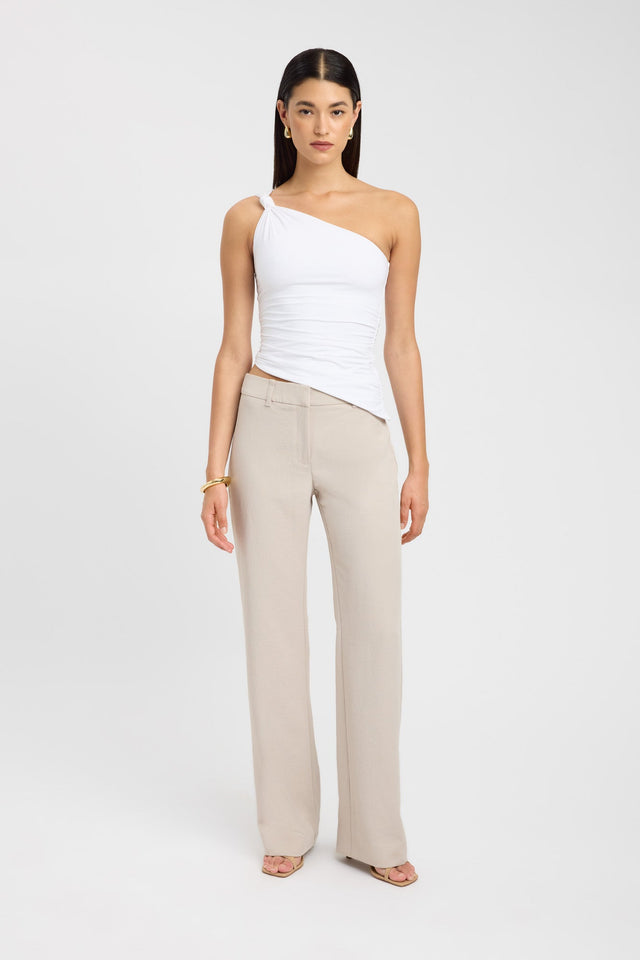 front Ariel Low Rise Pant Kookai relaxed Low-rise brown womens-regular-pants 