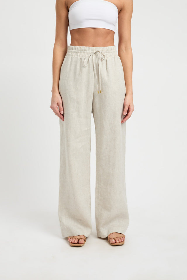 front Tahiti Pant Kookai Wide-leg High-rise grey womens-regular-pants 