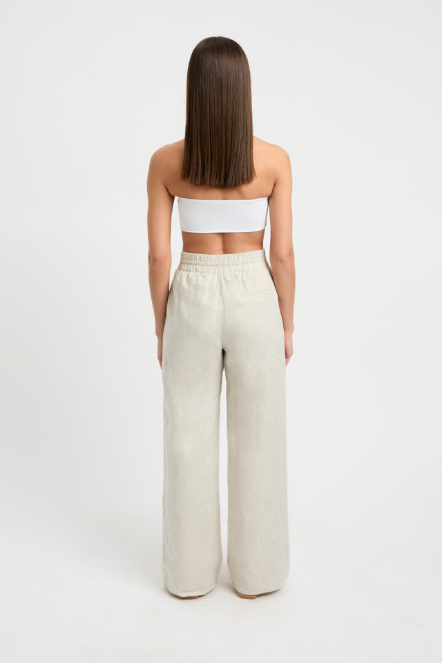 back Tahiti Pant Kookai Wide-leg High-rise grey womens-regular-pants 