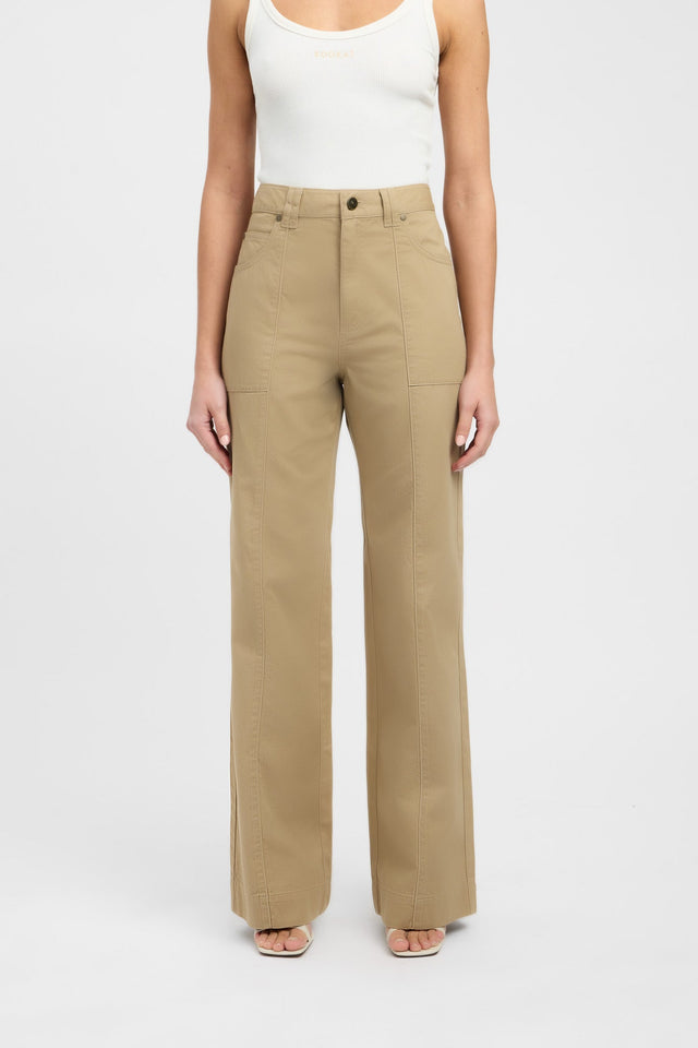 product Sawyer Pant Kookai Wide-leg High-rise white womens-regular-pants 