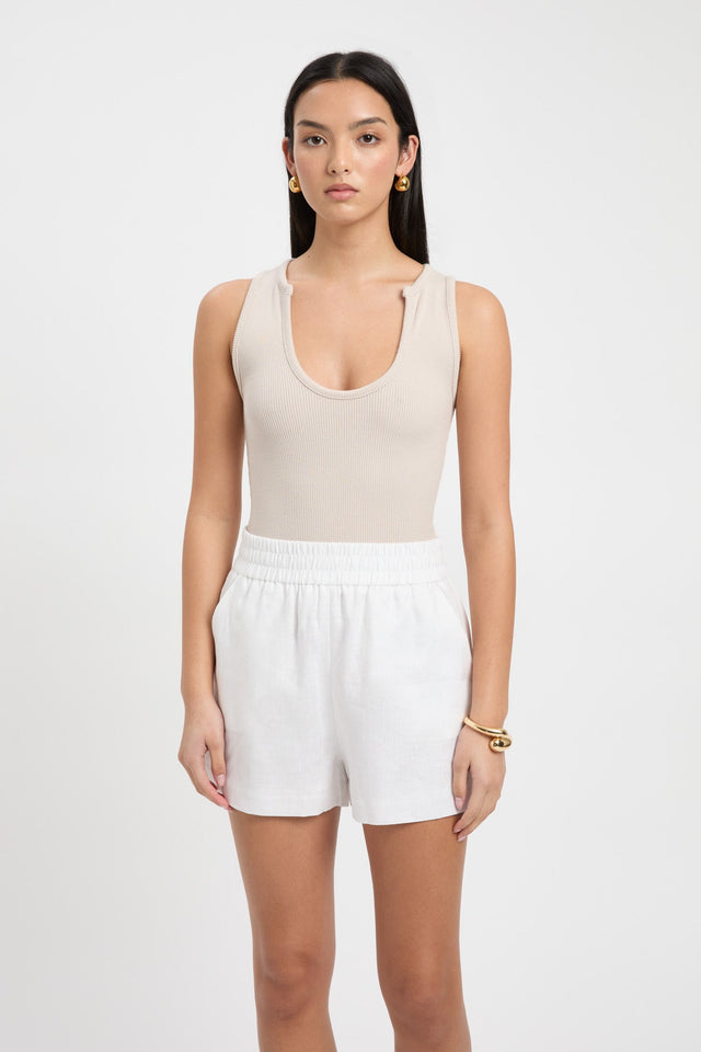 side Tahiti Elastic Short Kookai High-rise Relaxed black womens-shorts 