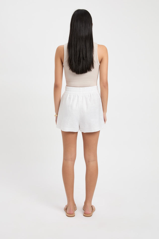 back Tahiti Elastic Short Kookai High-rise Relaxed black womens-shorts 