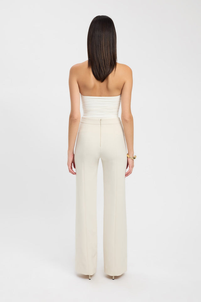 back Alto Long Flare Pants Kookai relaxed High-rise grey womens-regular-pants 