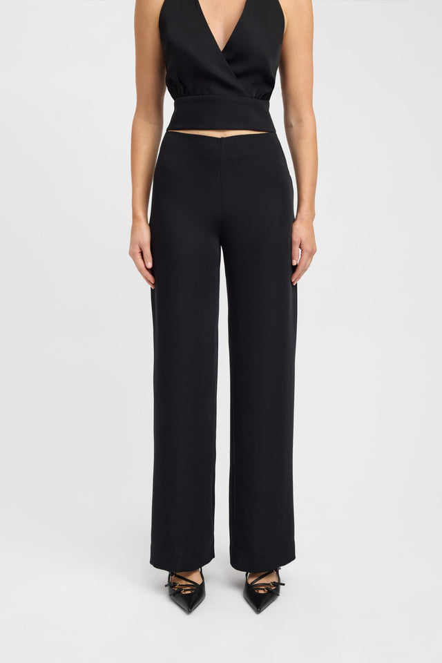 back Maria Staple Pant Kookai relaxed High-rise black womens-regular-pants 