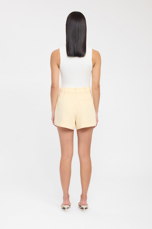 back Oyster Short Kookai High-rise Relaxed black womens-shorts 