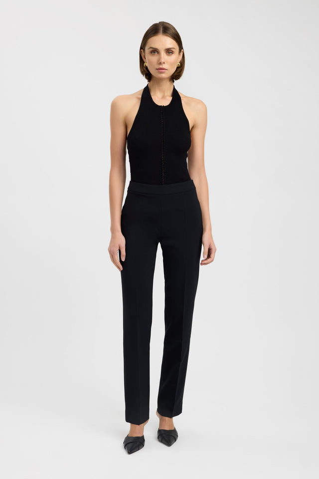 front Alto Slim Tailored Pant Kookai Slim High-rise black womens-regular-pants 