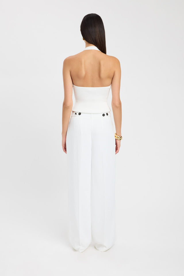 back Opal Adjustable Pant Kookai Wide-leg High-rise black womens-regular-pants 