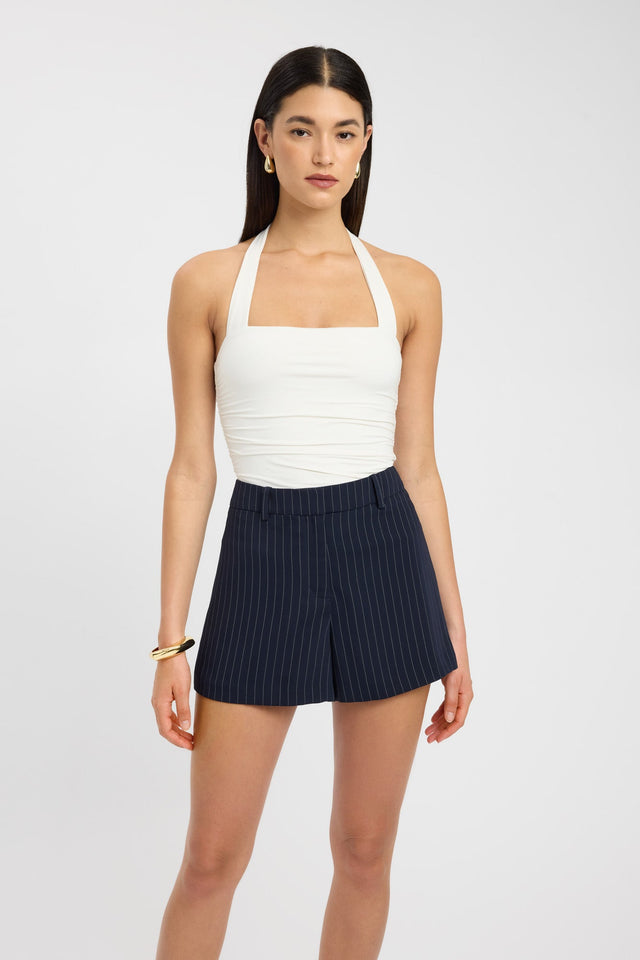 front Oslo Low Rise Short Kookai Low-rise Relaxed darkblue womens-shorts 