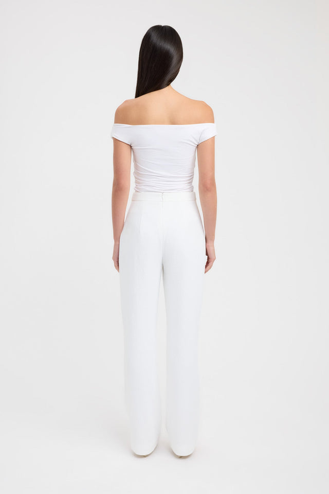 back Ariel Pants Kookai Regular High-rise grey womens-regular-pants 