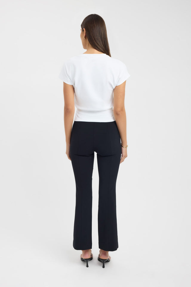 back Alto Kick Flare Pant Kookai Regular Mid-rise white womens-regular-pants 