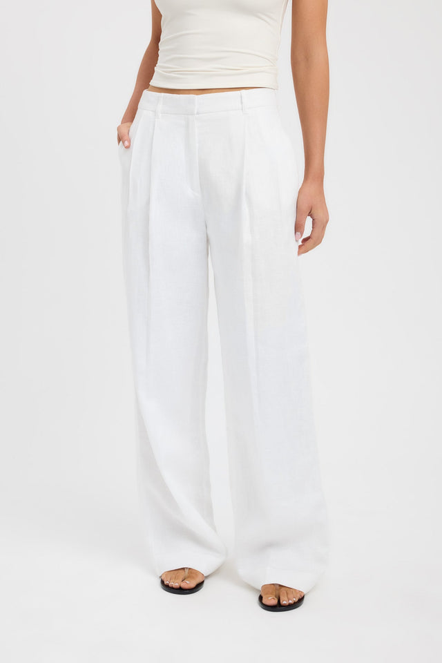 back Palm Pleated Pant Kookai Wide-leg High-rise womens-regular-pants 