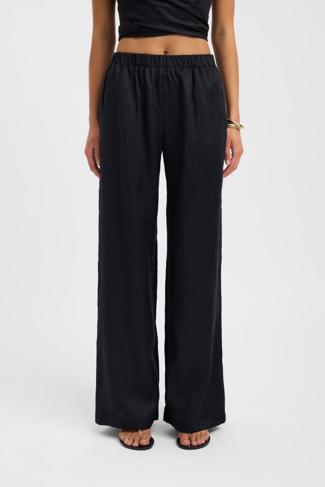 back Tahiti Elastic Pant Kookai Wide-leg High-rise womens-regular-pants 