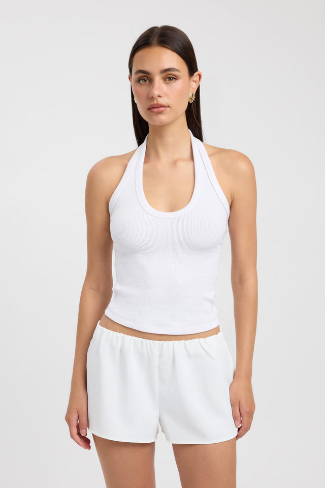 front Opal Elastic Short Kookai Mid-rise Relaxed womens-shorts 