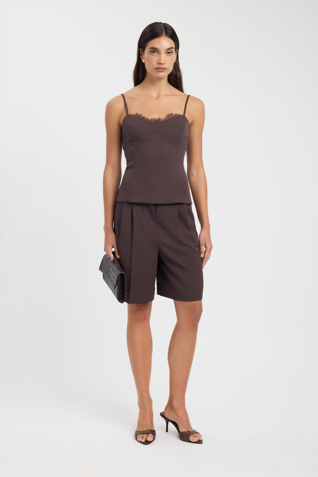 side Ariel Low Rise Bermuda Short Kookai High-rise Relaxed womens-shorts 