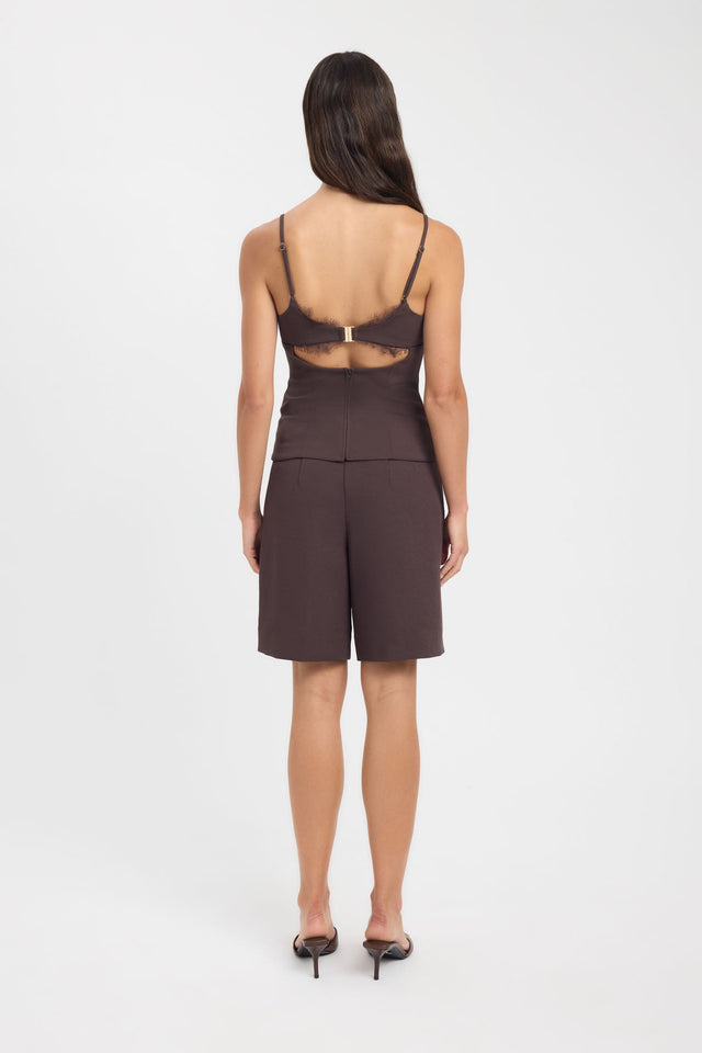 back Ariel Low Rise Bermuda Short Kookai High-rise Relaxed womens-shorts 
