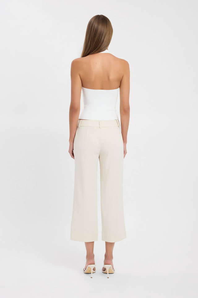 Opal Pin Tuck Capri