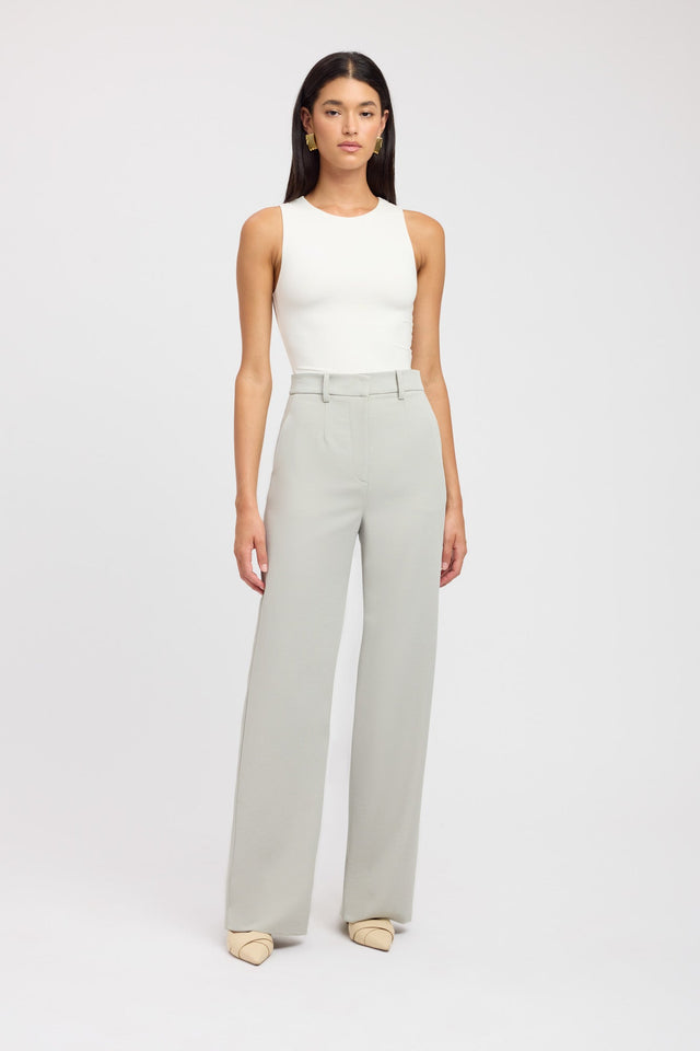 front Ariel Straight Leg Pant Kookai Wide-leg High-rise grey womens-regular-pants 