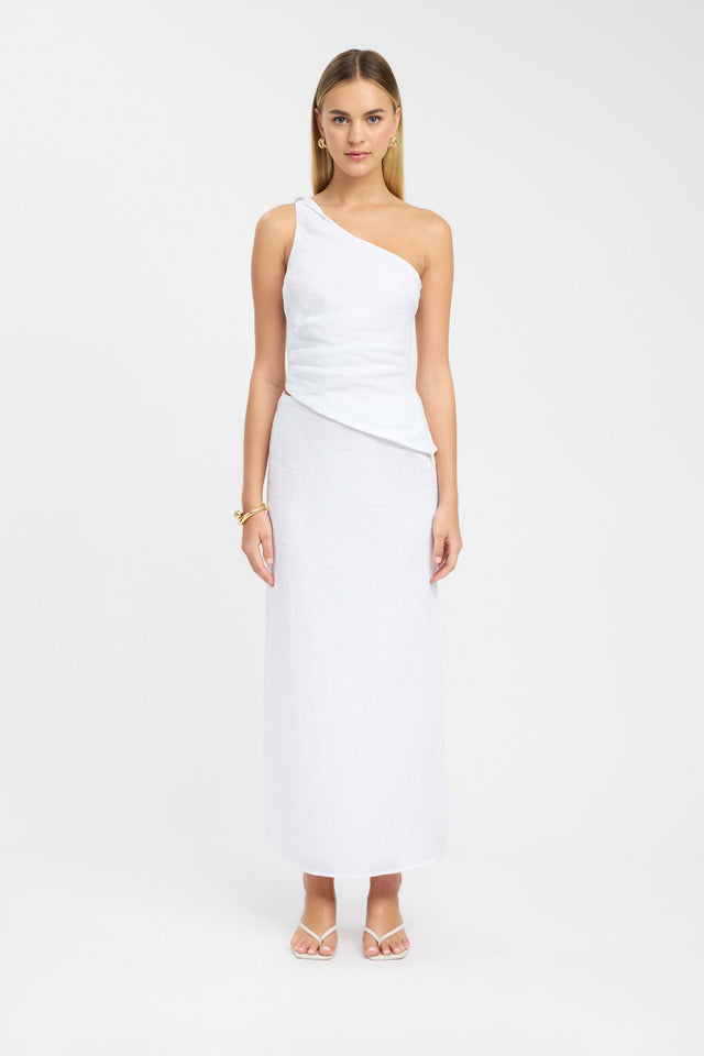 front Tahiti Core Maxi Skirt Kookai Straight Maxi brown womens-skirts 