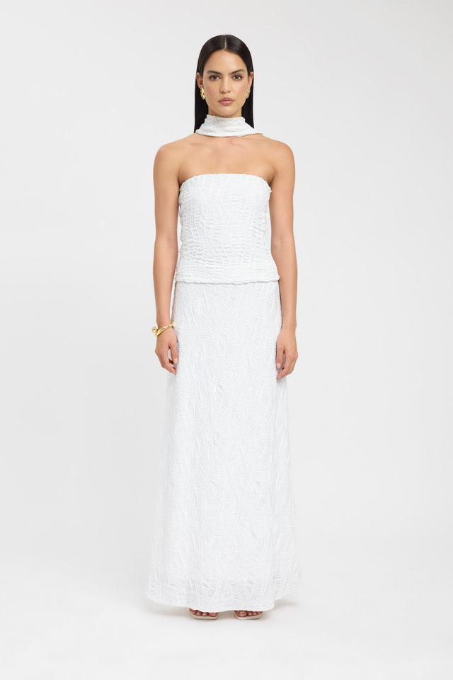 front Fifi Maxi Skirt Kookai Straight Maxi white womens-skirts 