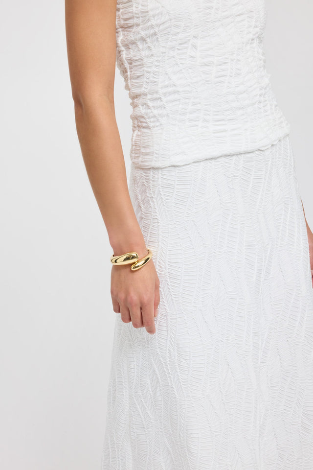 side Fifi Maxi Skirt Kookai Straight Maxi white womens-skirts 
