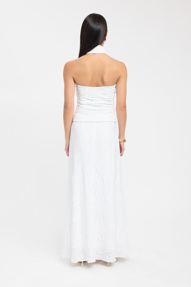 back Fifi Maxi Skirt Kookai Straight Maxi white womens-skirts 